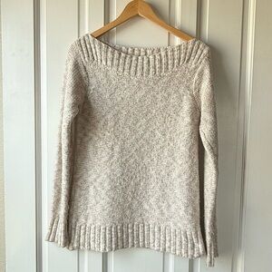 Michael Stars Boatneck Women's Oatmeal Sweater - Sz L